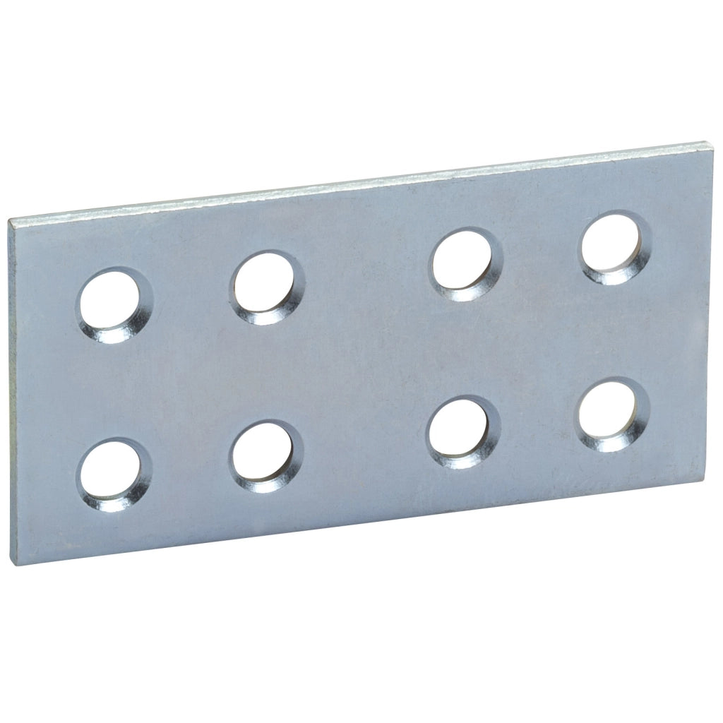 PIASTRINA DRITTA ZINCATA 8 FORI  60 MM- 50,0 pz