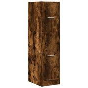 Mobiletto da farmacia multifunzionale contenitore 30 x 41 x 118 cm legno composito finitura rovere affumicato 02_0050614