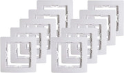 Decalcomanie 1-volta 10 pezzi in bianco Arctic - Opzioni di installazione complete