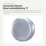 Reservewielafdekking universale 17 pollici - Copertura idrorepellente - Disegno elastico - Vinile resistente all'usura - Installazione semplice