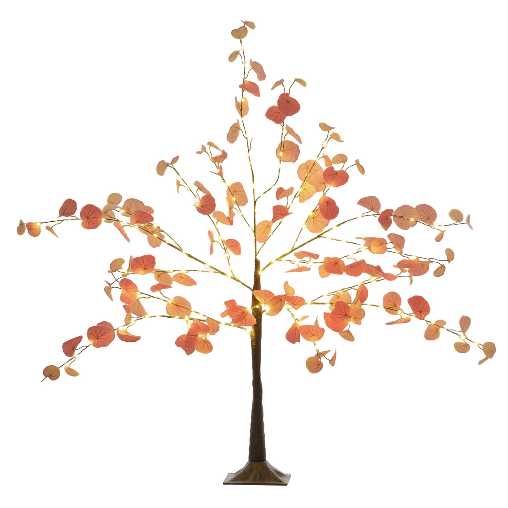 Albero di Natale LED 120 cm ¨C zephmum ¨C 175 luci, arancione, per interno ed esterno