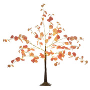 Albero di Natale LED 120 cm ¨C zephmum ¨C 175 luci, arancione, per interno ed esterno
