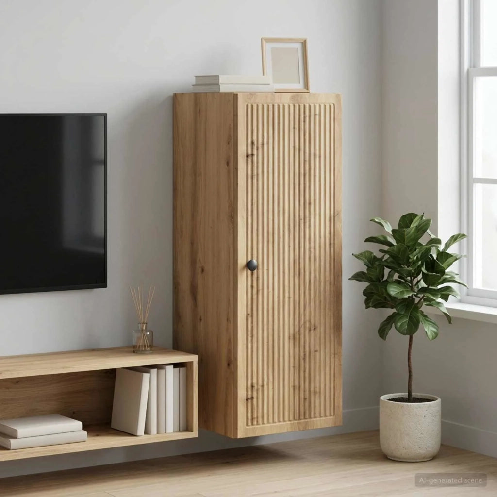 Mobiletto a muro Rovere Artigianale 33 x 34,5 x 90 cm 897914