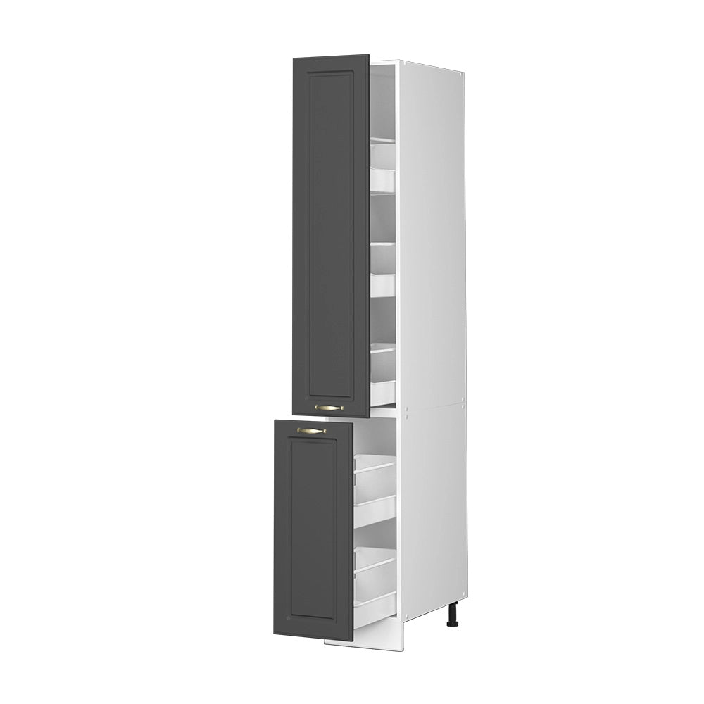 Vicco Mobile bagno alto Antracite-oro 30 x 206.8 cm