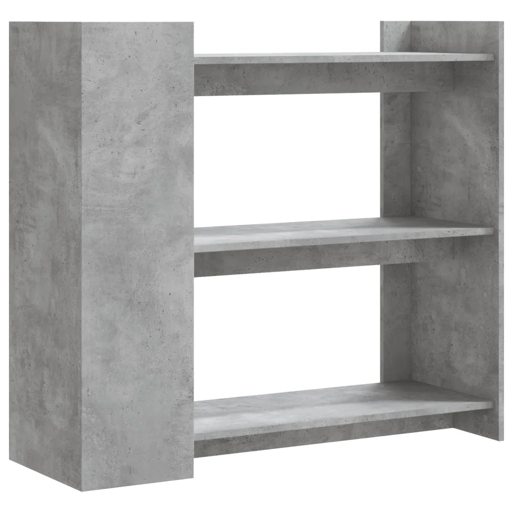 Tavolino Consolle-Tavolino da soggiorno-Tavolo Grigio Cemento 100x35x90 cm in Multistrato 323931