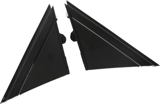 Copertura per specchio portaoggetti - Materiale ABS - 2 pezzi - Codice OE 1SH17KX7AA/1SH16KX7AA - Per 500 2012-2017 - Cappuccio triangolare - Copertura specchio