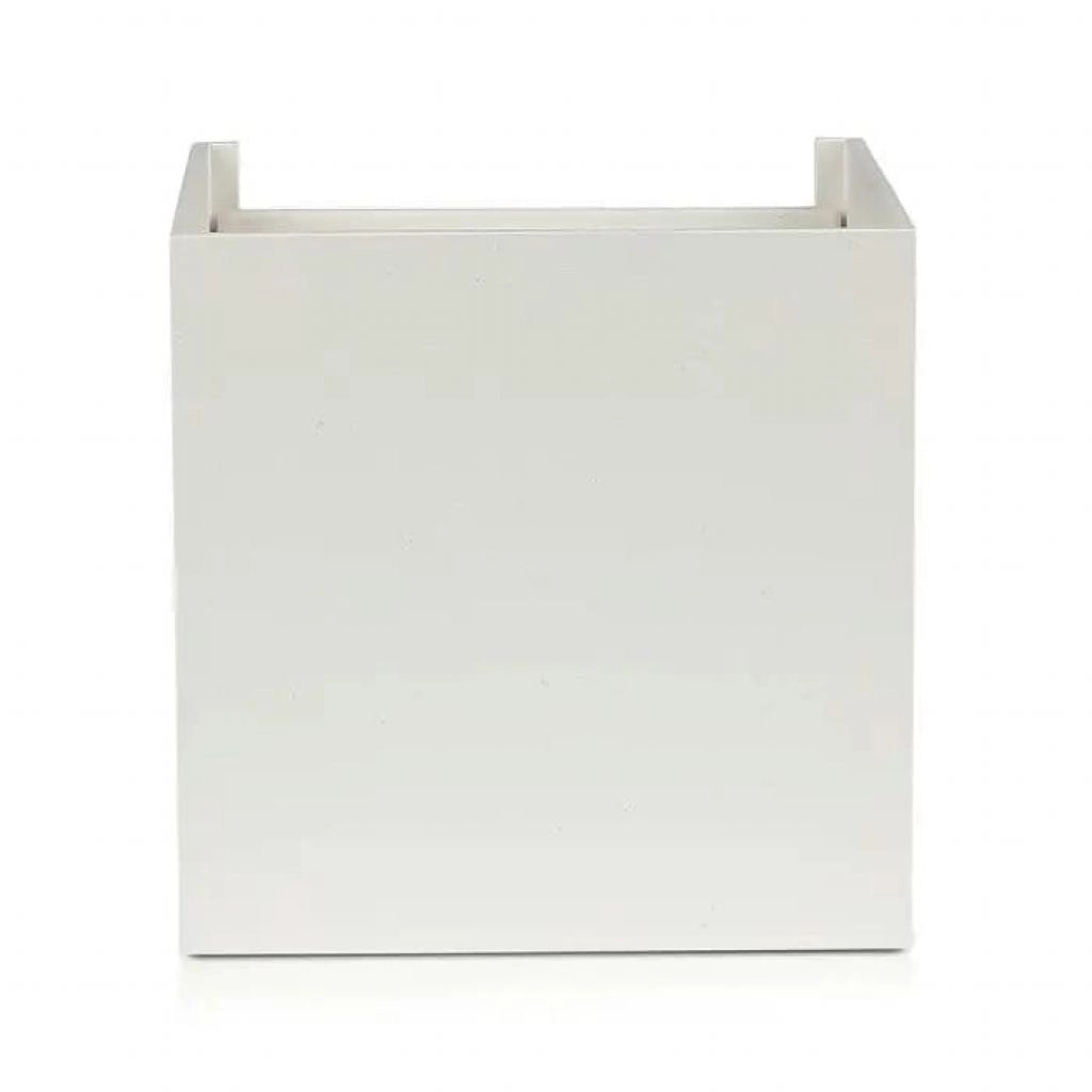 Lampada LED da Muro Quadrata Doppio LED COB 12W Colore Bianco Satinato Fascio Luminoso Regolabile 4000K IP65