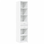 Buffet credenza cassettiera mobiletto mobile contenitore organizer cucina soggiorno salotto alto 40 x 42,5 x 185 cm legno ingegnerizzato bianco 02_0032450