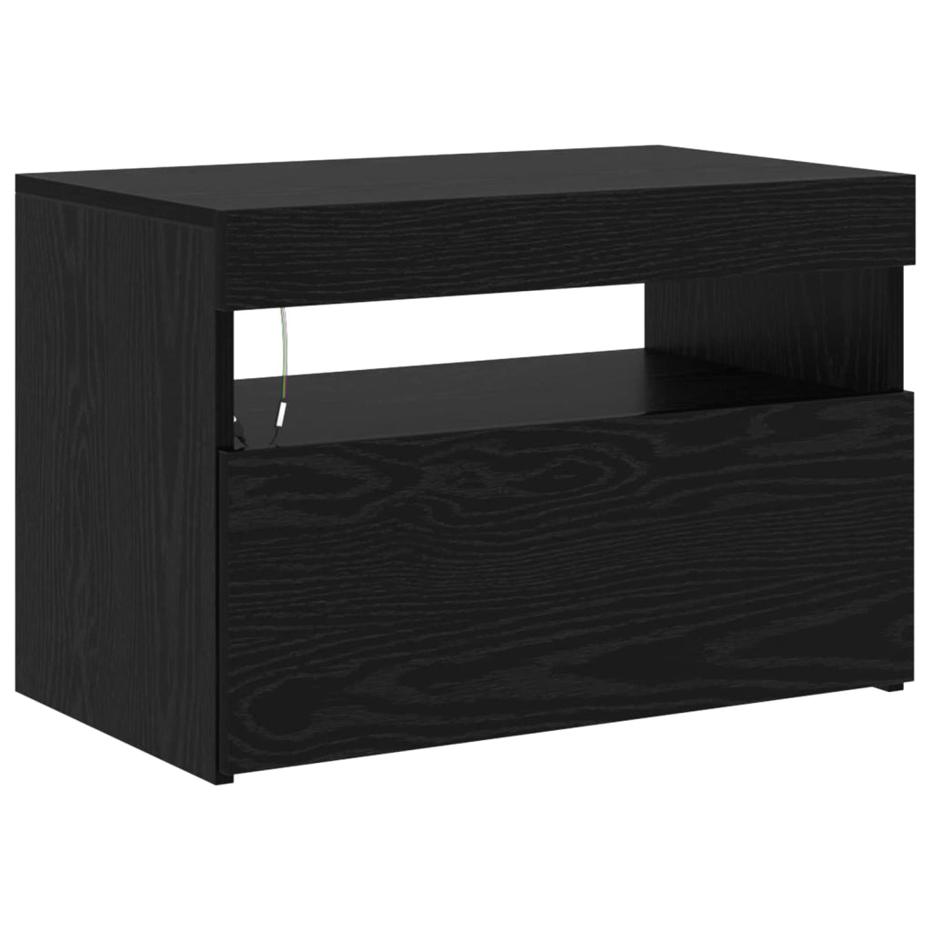 Mobile TV 2 pcs Rovere Nero 180 x 35 x 40 cm Legno multistrato 3332505