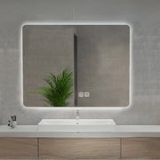 Specchio smart rettangolare YJ-70100A con retroilluminazione 70x100 cm.