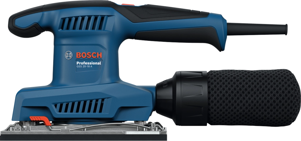 Bosch GSS 20‑18 A Professional – Levigatrice Orbitale 200W, 90×183 mm