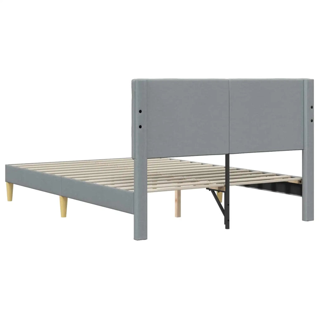 Struttura del letto Grigio Chiaro 120 x 190 cm Tessuto 42027779