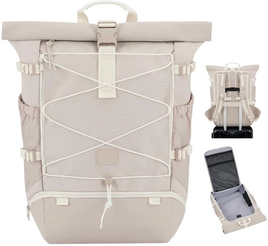 Sacchi a mano per viaggiatori da 37L con chiusura rolltop, grande capacità di stivaggio, impermeabile