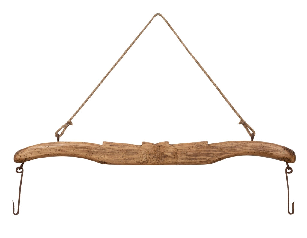Biscottini Giogo in legno massello di tiglio finitura naturale .Made in Italy dimensioni