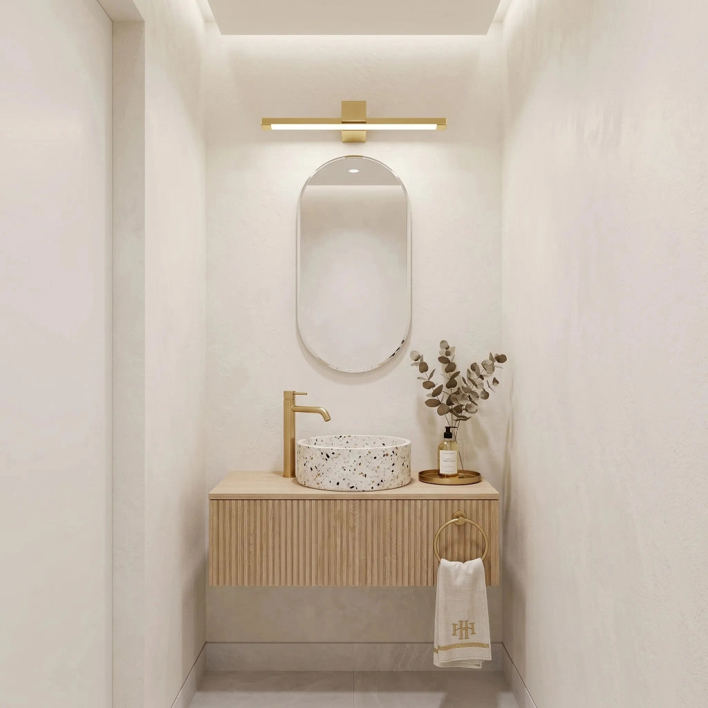 Applique Da Bagno Led Swe044-1w 60cm Gold