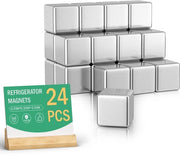 24 pezzi di magneti 8 x 8 x 8 mm per lavagne magnetiche, magneti per frigorifero per hobby, piccoli magneti, magneti permanenti per lavagne bianche, adesivi, foto.
