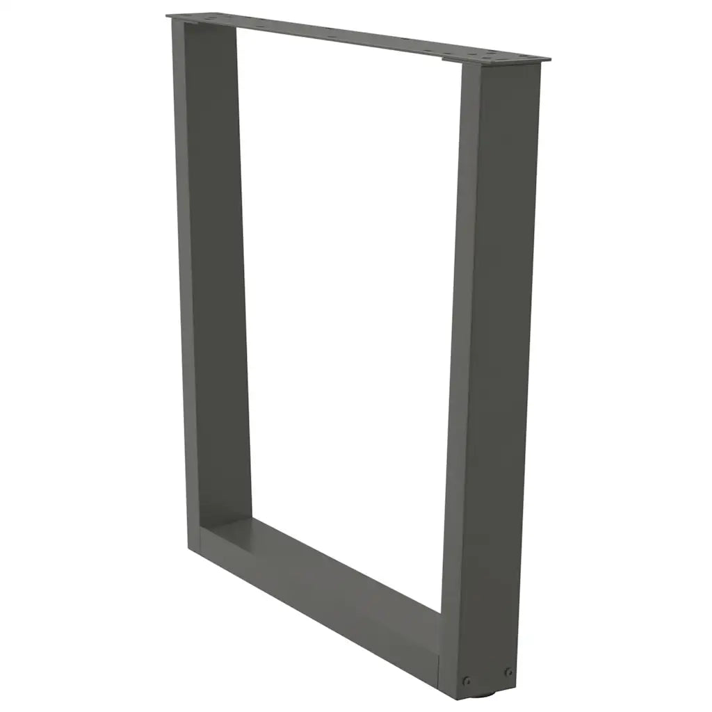 Gambe per tavolo da pranzo a forma di V 2 pz Antracite 80x(72-73,3) cm Acciaio