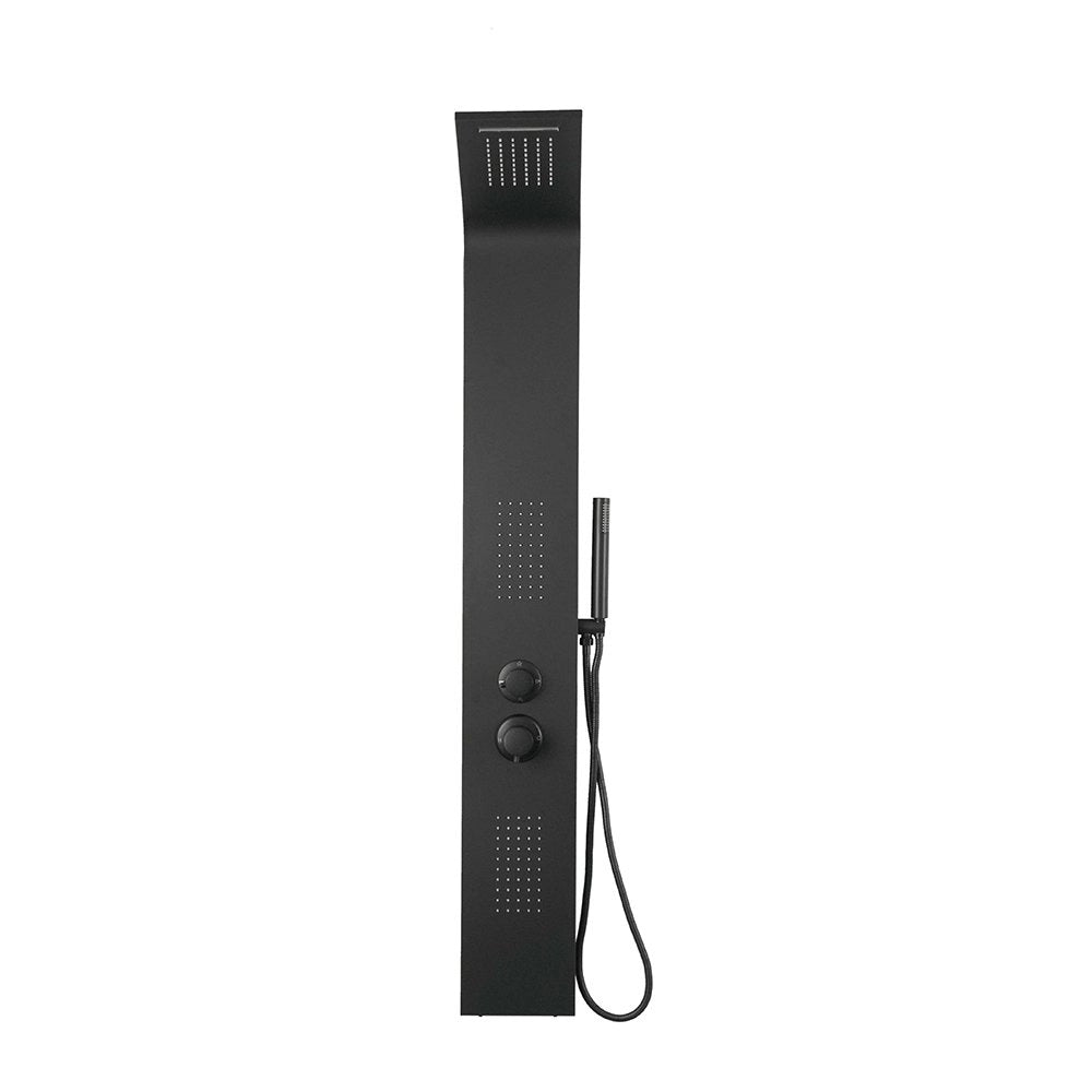 Colonna doccia pannello idromassaggio effetto cascata YH8125 RIO - Nero