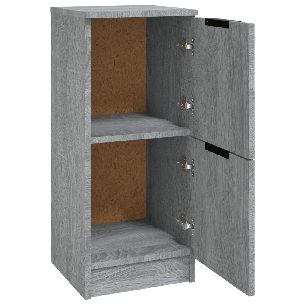 Credenze 2 pz Grigio Sonoma 30x30x70 cm in Legno Multistrato 817021