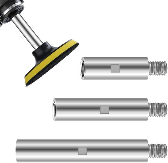 Estensione per sega a mano - Materiale M14 lega di alluminio - Dimensioni 75/100/140 mm - Estensione per sega - Allungamento per polire - Duraturo e affidabile - Estensione per sega a mano