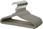 Hangers per bambino in velluto antiscivolo - 35 cm - 360° girabili - 32 pezzi
