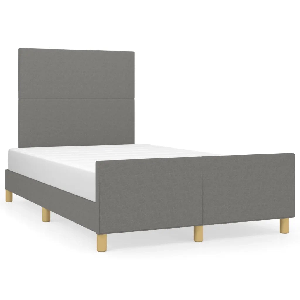 Giroletto senza Materasso Grigio Scuro 120x190 cm in Tessuto 3270500