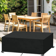 Oxford Tavoli e Sedie da Giardino - Protezione Duratura, Impermeabile, Resistente ai Raggi UV e alle Sollecitazioni, Fissaggio Resistente al Vento, Facile da Pulire e da Alzare