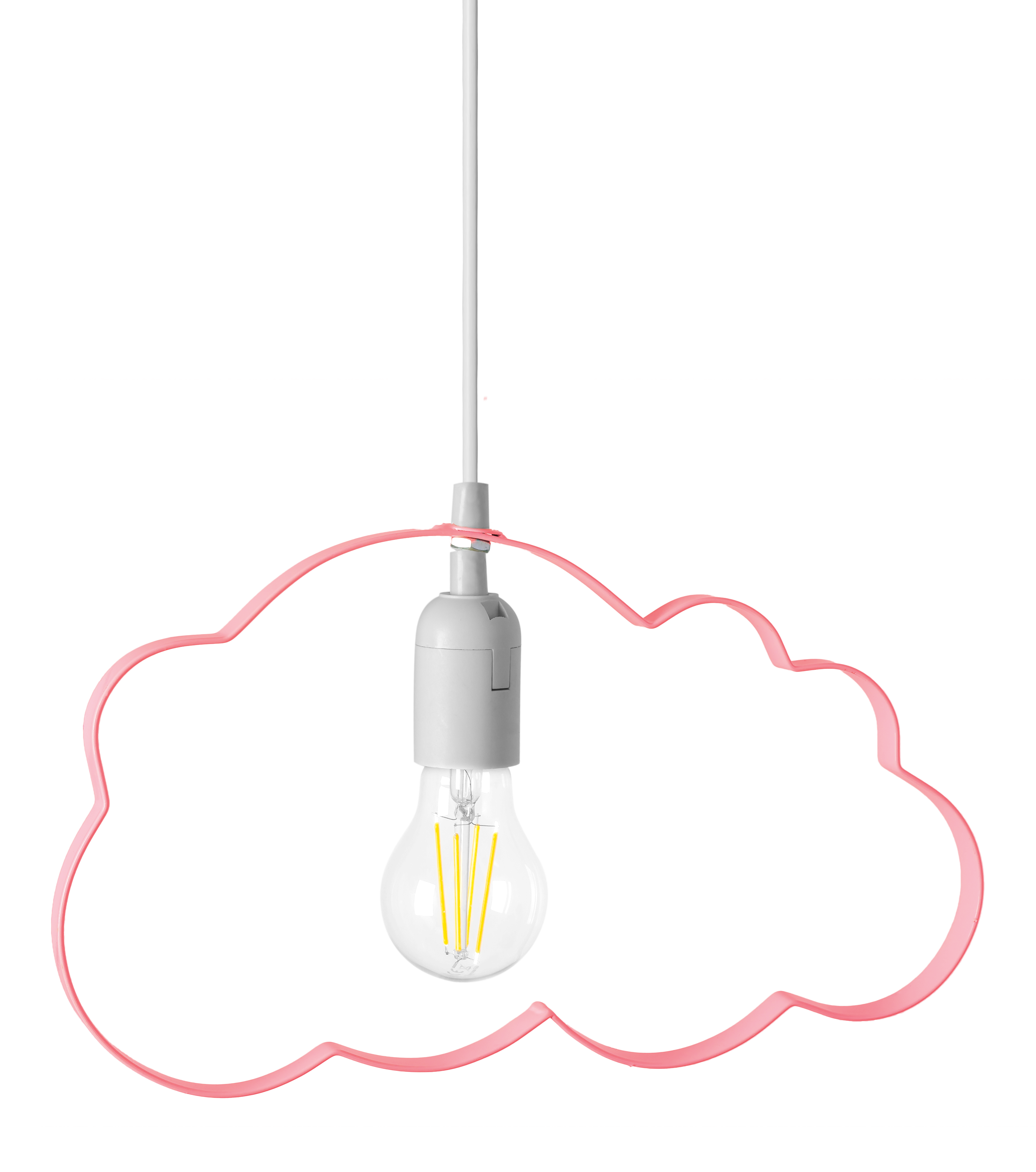 Lampada Nuvoletta Pensile Rosa Chiaro