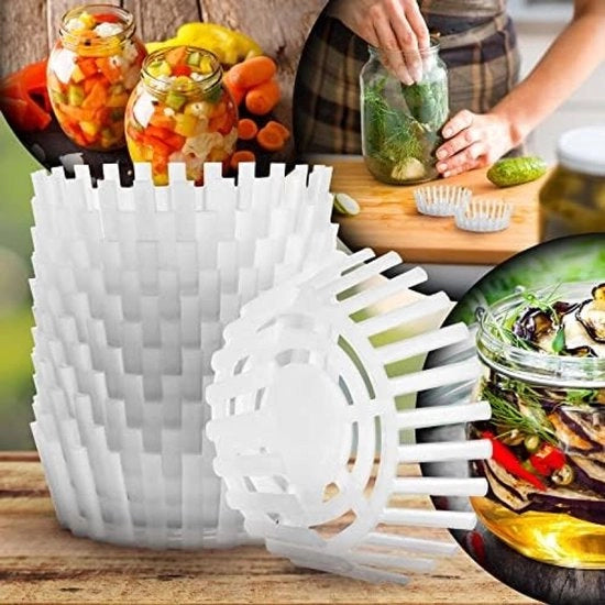 Set di pesi per fermentazione - pesi in plastica per pesatura con rete per contenitori di vetro