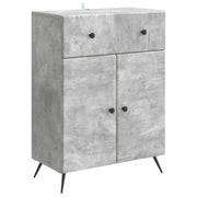 Credenza Grigio Cemento 66 x 34,5 x 90 cm Legno ingegnerizzato
