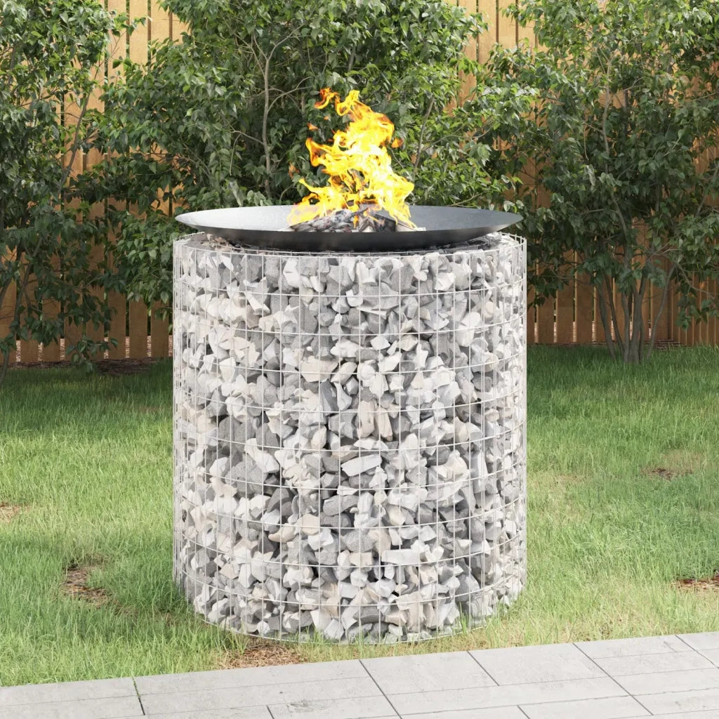 Caminetto a Gabbione Ã˜ 100 cm Ferro Zincatocod mxl 97164