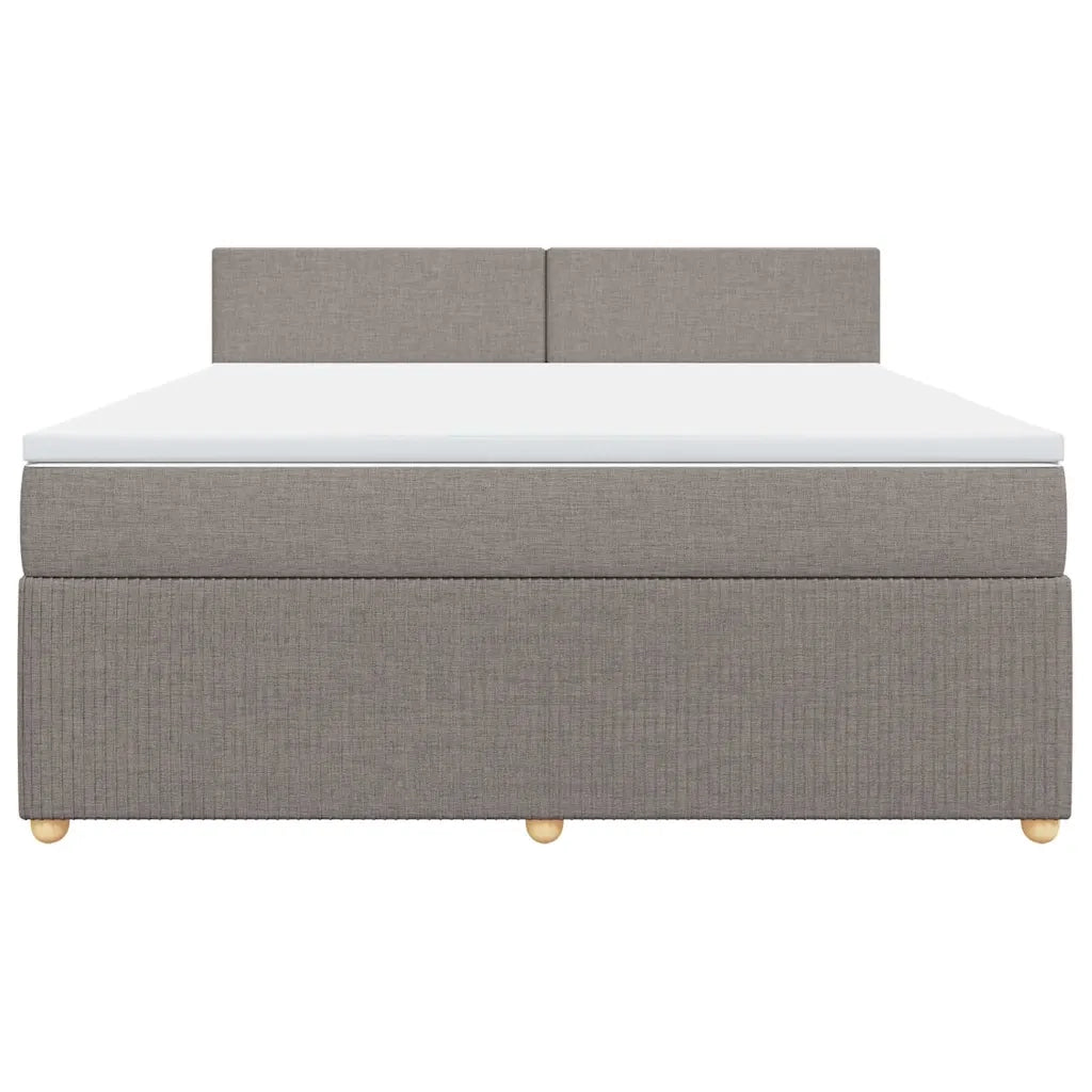 Giroletto a Molle con Materasso Tortora 180x200 cm in Tessuto 3287532