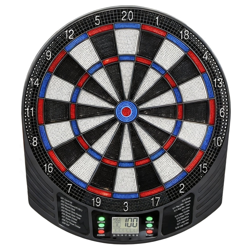 Bersaglio elettronico per freccette per 1-8 giocatori, display LCD, 6 set di freccette, multicolore