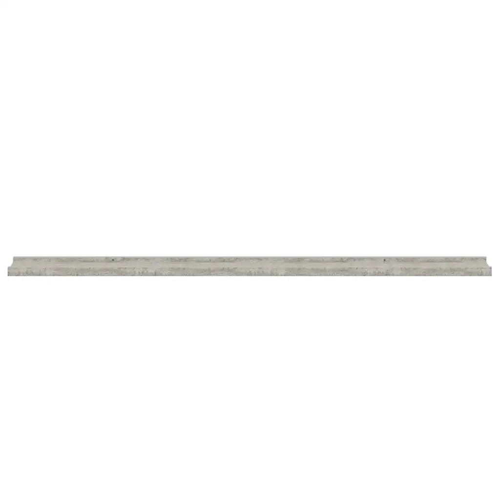 Mensole da Parete 4 pz Grigio Cemento 115x9x3 cm 326708