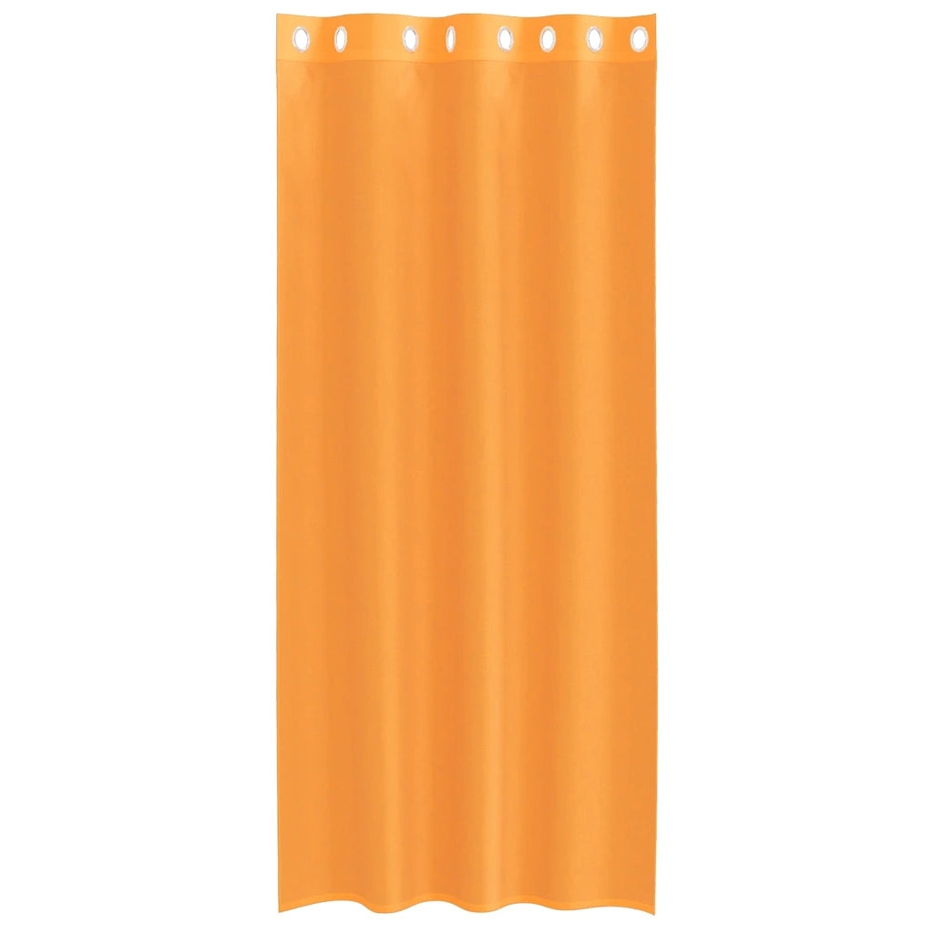 Tende in Voile con Occhielli 2 pz Arancio 140x245 cm 4102092