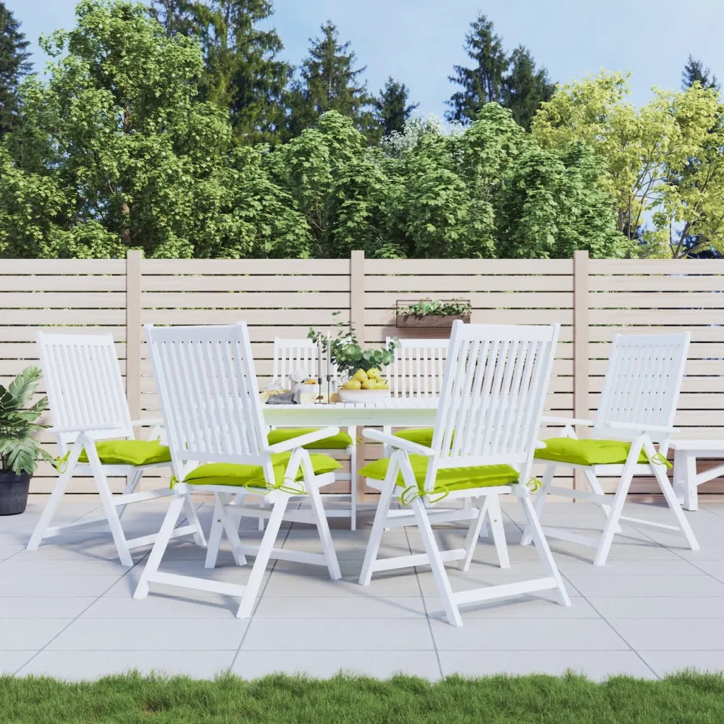 Cuscini per Pallet 6 pz | Cuscini per sedie Verde Chiaro 50x50x7 cm Tessuto Oxford