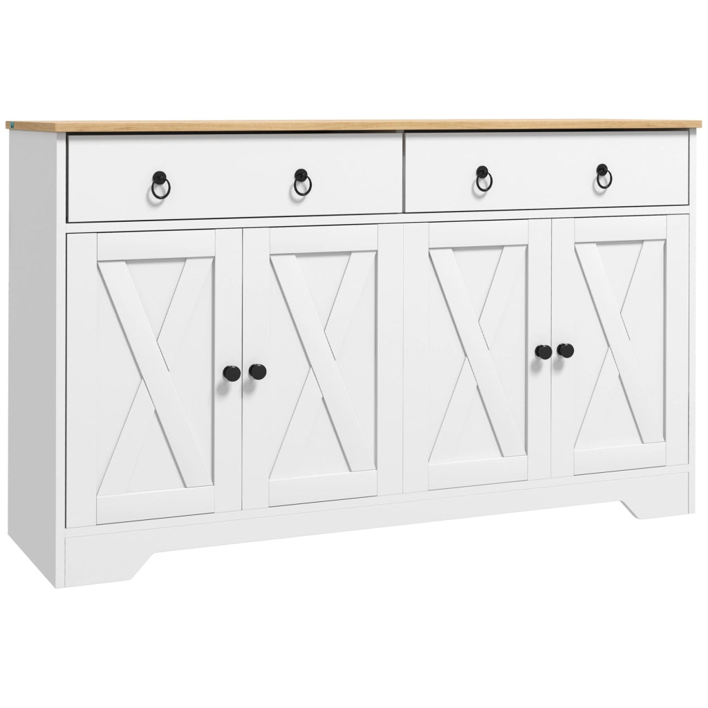 Armadio da cucina ¨C zephmum ¨C bianco 2 ante 2 cassetti