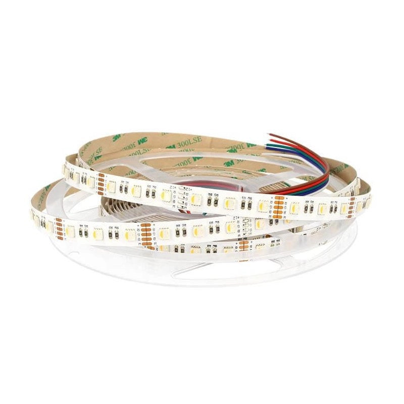 Bobina Striscia Led RGBW Caldo RGB+WW 12V 20W/M 300 Smd 5 Metri