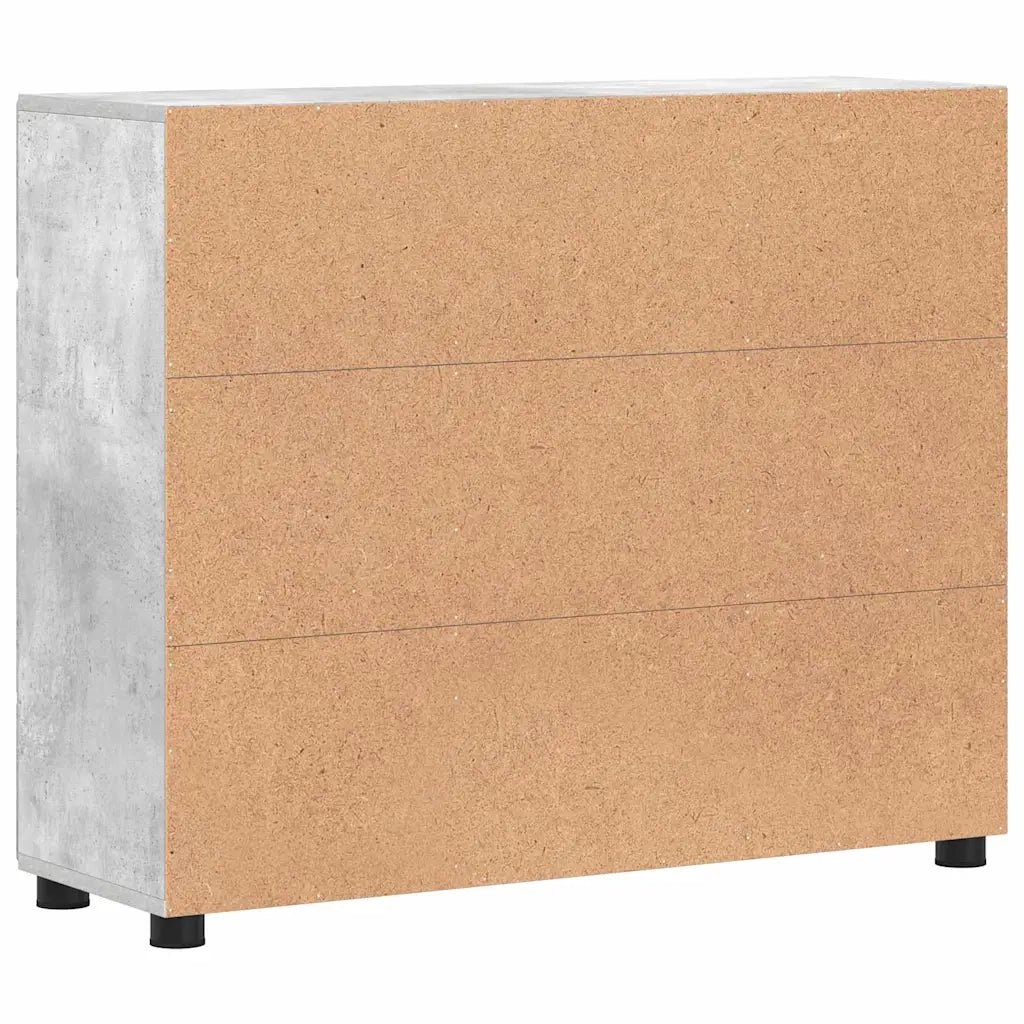 Credenza con porta FLORIN Grigio cemento 88,5 x 30,5 x 73 cm 880314