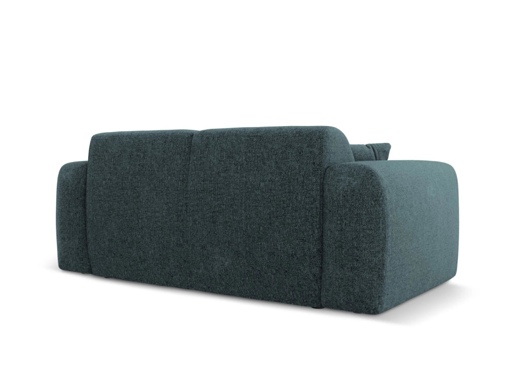 Cosmopolitan Design - Divano "Nolio" 2 posti in ciniglia petrolio 