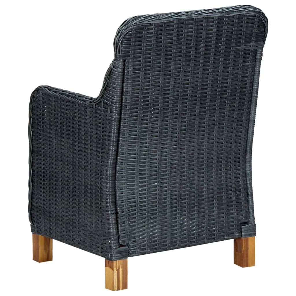 Set da pranzo da giardino per esterni 3 pezzi grigio scuro 02_0013632