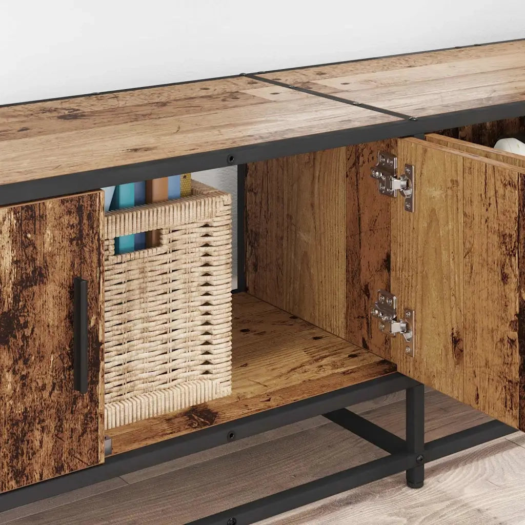 vidaXL Mobile TV Legno vecchio 240 x 35 x 41 cm Legno multistrato