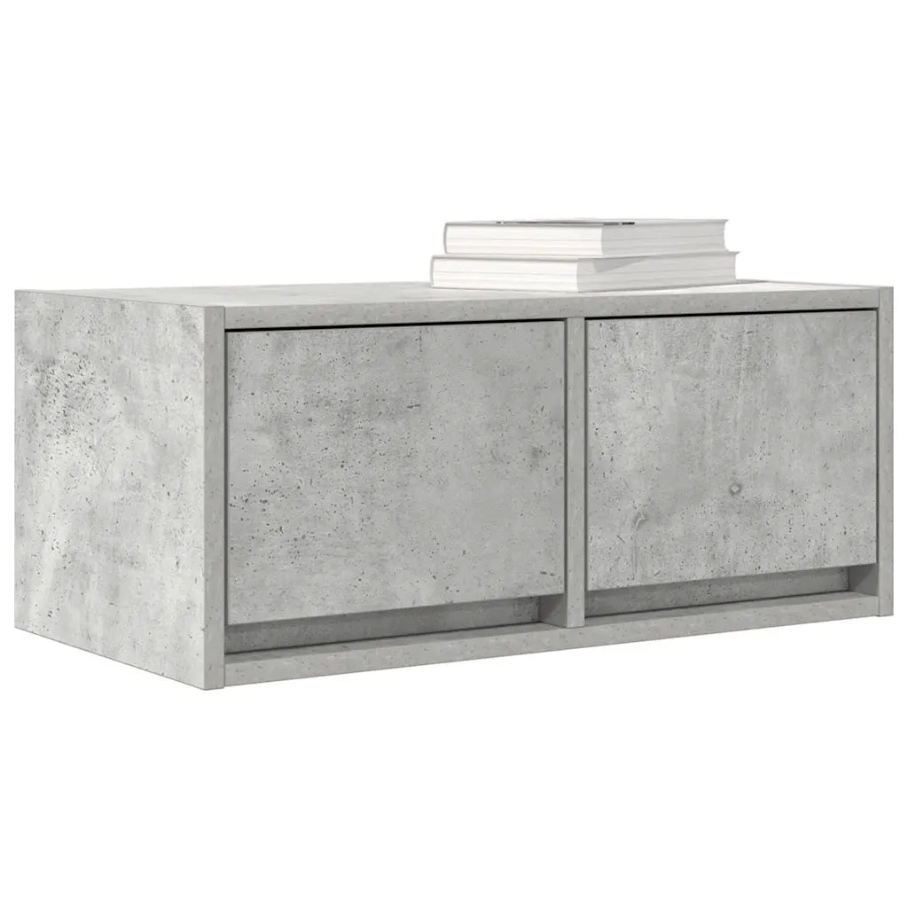 Mobili TV 2 pz Grigio Cemento 60x31x25,5cm in Legno Multistrato