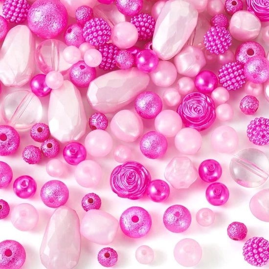 Acquario di Vetro 100 g - Mix Casuale - Diverse Dimensioni 8-28 mm - Leggero - Resistente - Ideale per Gioielli Fai da Te