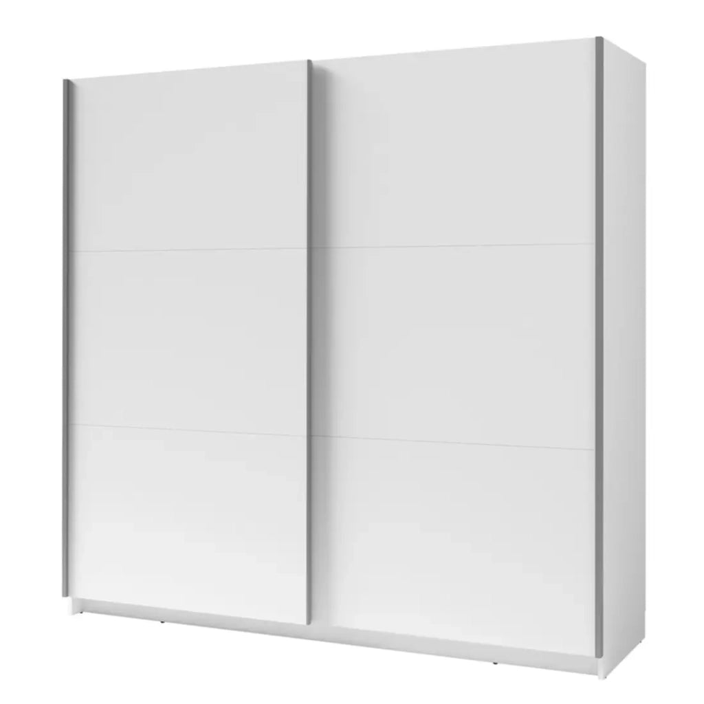 Armadio, guardaroba 200 cm 2 porte scorrevoli - bianco - Collezione ARSALA