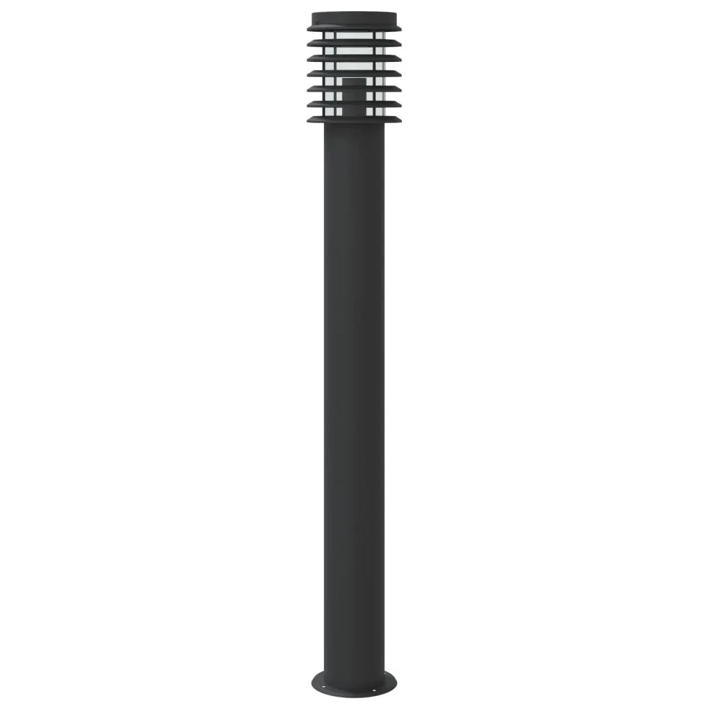 Lampade da Terra per Esterni Sensore Nere 3 pz 110 cm Acciaio 4006372