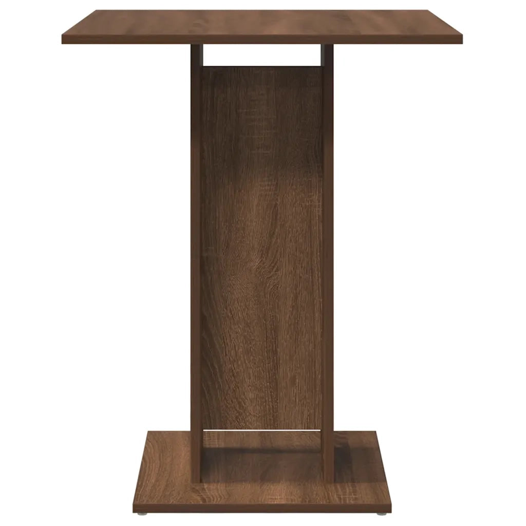 Tavolo da Bistrot Rovere Marrone 60x60x75 cm Legno Multistrato 815104