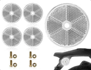Set di riflettori a sfera da 6 - Riflettori a sfera 6 cm - Leggeri e resistenti - Resistenti allo shock - Migliorata visibilità - Inclusi viti e dadi - Riflettore di sicurezza
