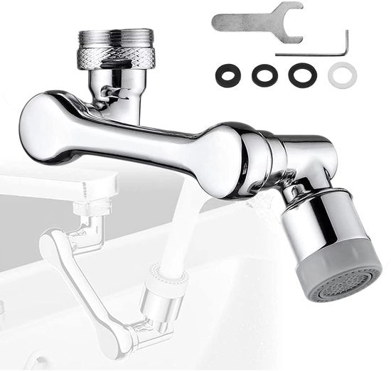 Acquasistema - Rubinetto 1080° Rotazione - Rubinetto Cucina - Rubinetto Bagno - Rubinetto Ecomater - Filtro Spray Universale - Materiale di Alta Qualità - Accessorio Rubinetto