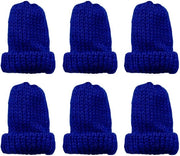Set di riscaldatori per uova in cotone - Accessori per colazione - Blu scuro - Materiali per hobby - Idea regalo per bambini - Set da 6 pezzi